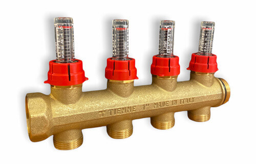 Colector de ida para piso radiante